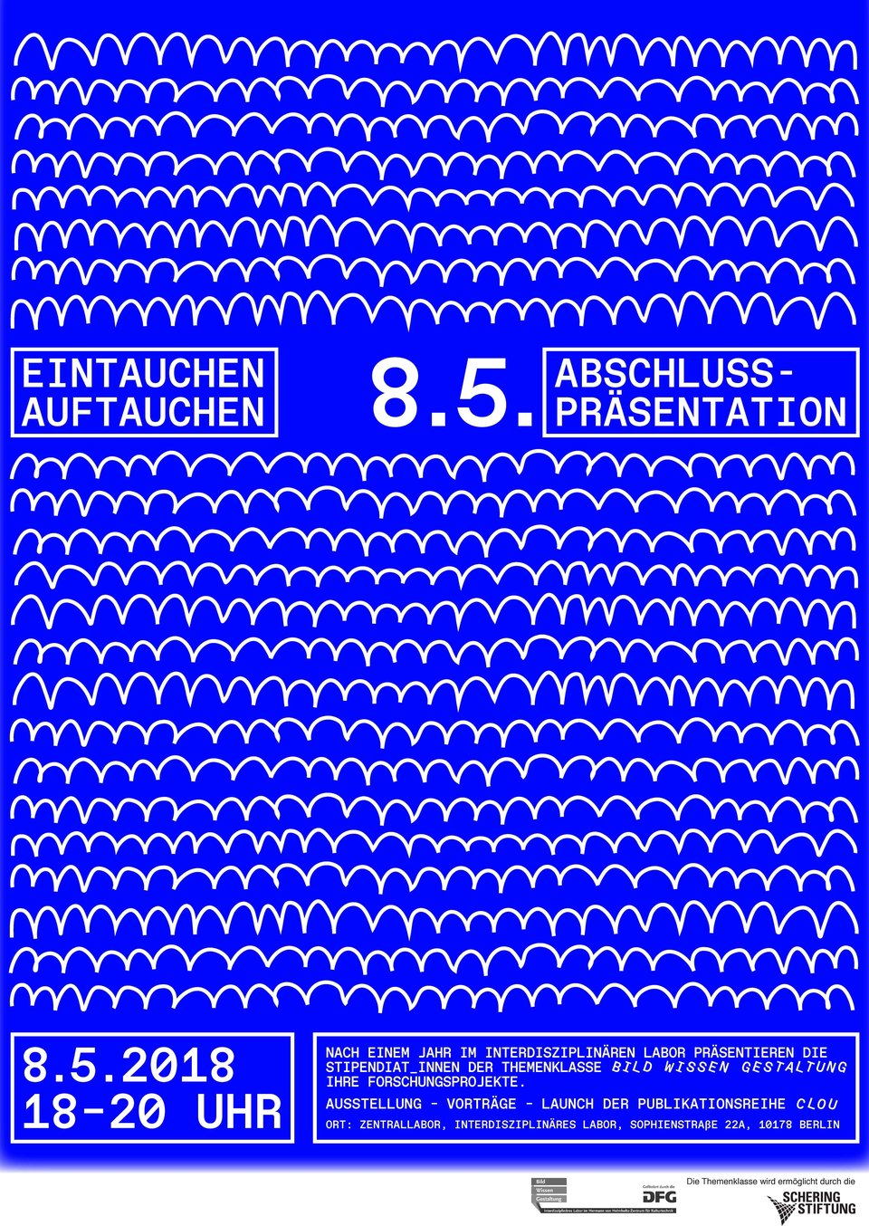 Abschlusspräsentation der Deutschlandstipendium- Themenklasse, Postergestaltung: Merle Dammhayn