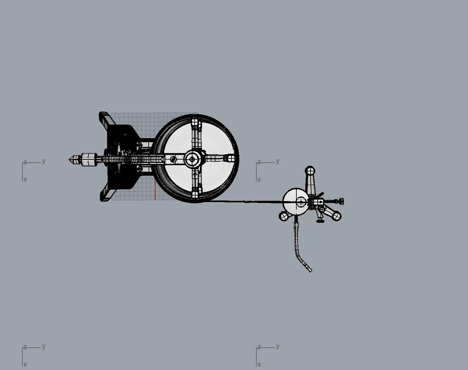 Zimmermann-Kymograph nach Zuntz, 3D-Modell: Ceyhun Altiok, 2018.